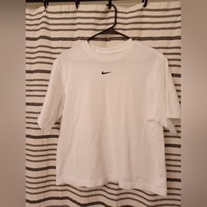 Nike white crop top